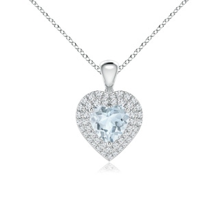 Heart A Aquamarine
