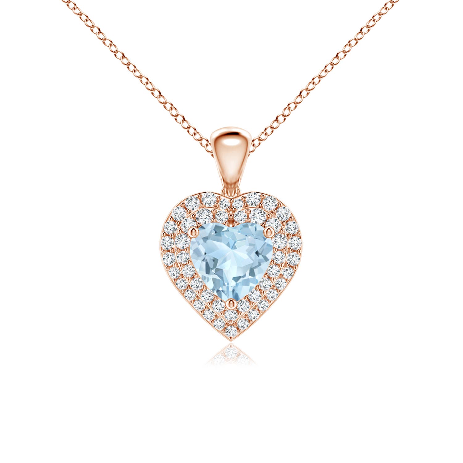 AA - Aquamarine / 1.15 CT / 14 KT Rose Gold