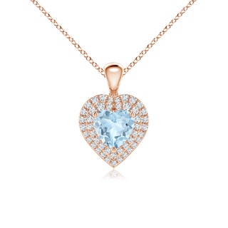 Heart AA Aquamarine