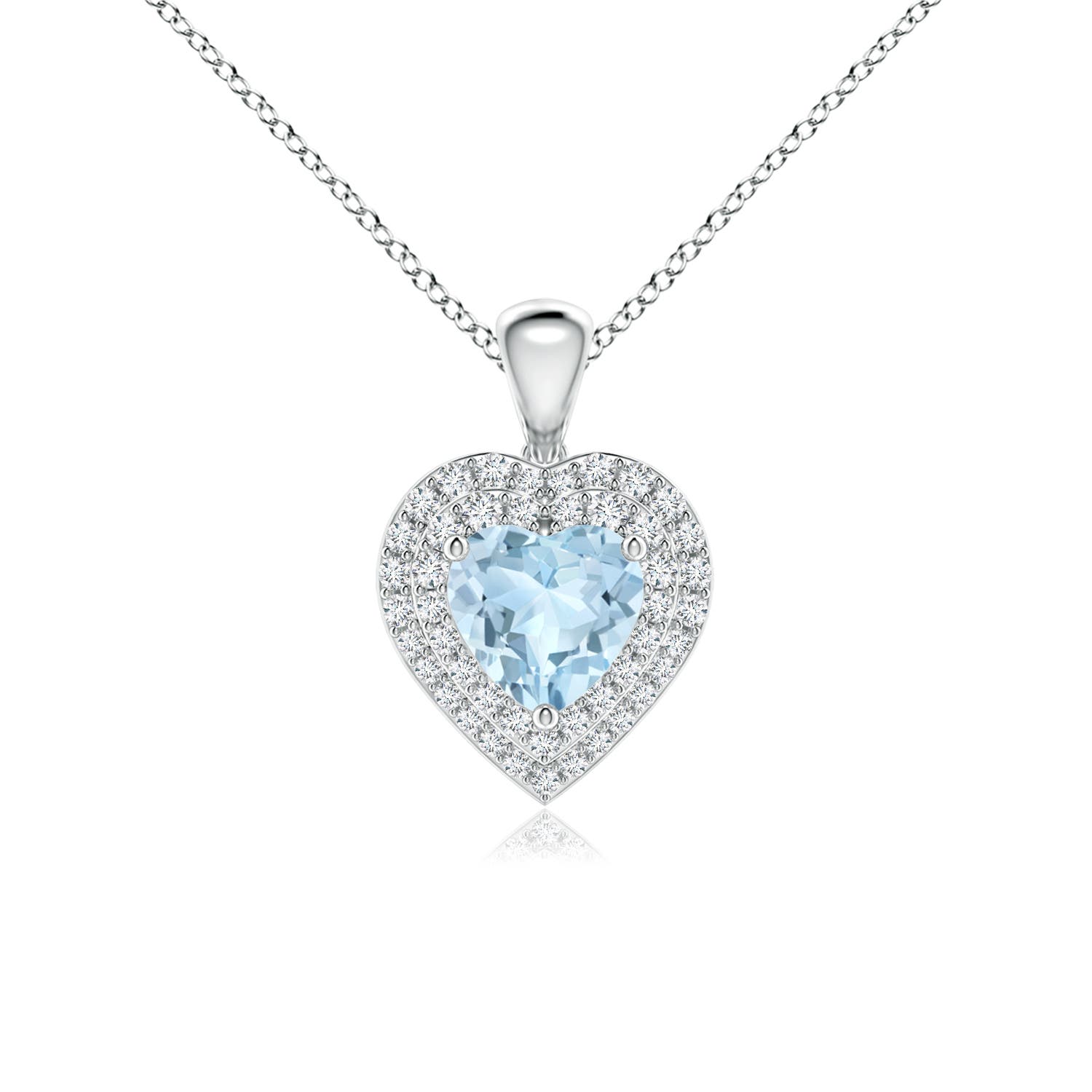 AA - Aquamarine / 1.15 CT / 14 KT White Gold