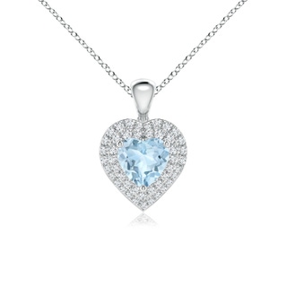 Heart AA Aquamarine