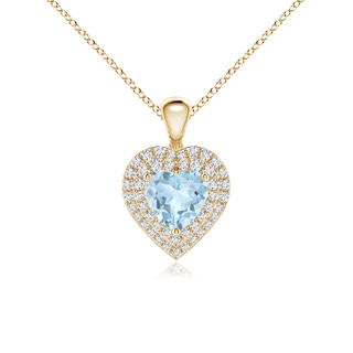 Heart AA Aquamarine