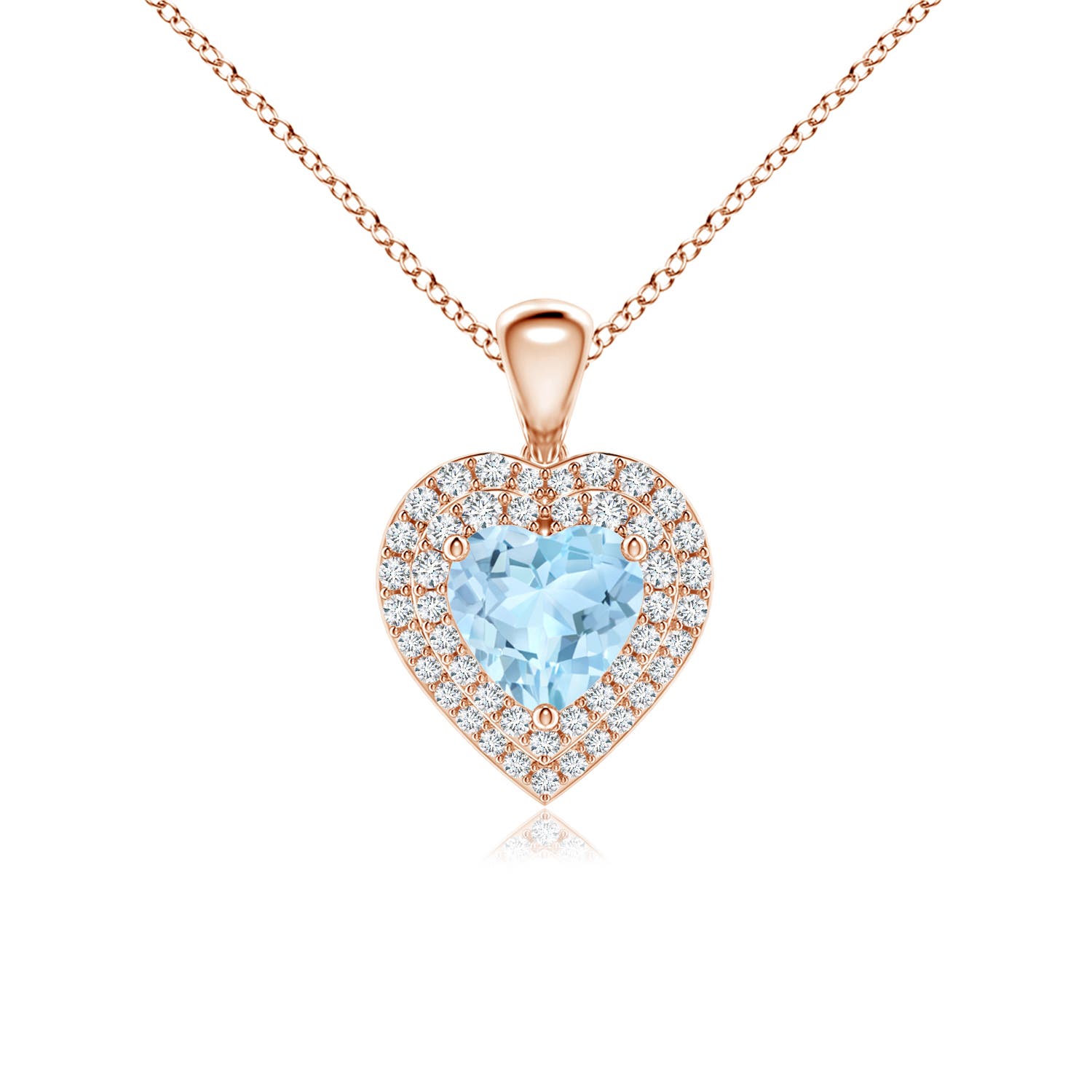 AAA - Aquamarine / 1.15 CT / 14 KT Rose Gold