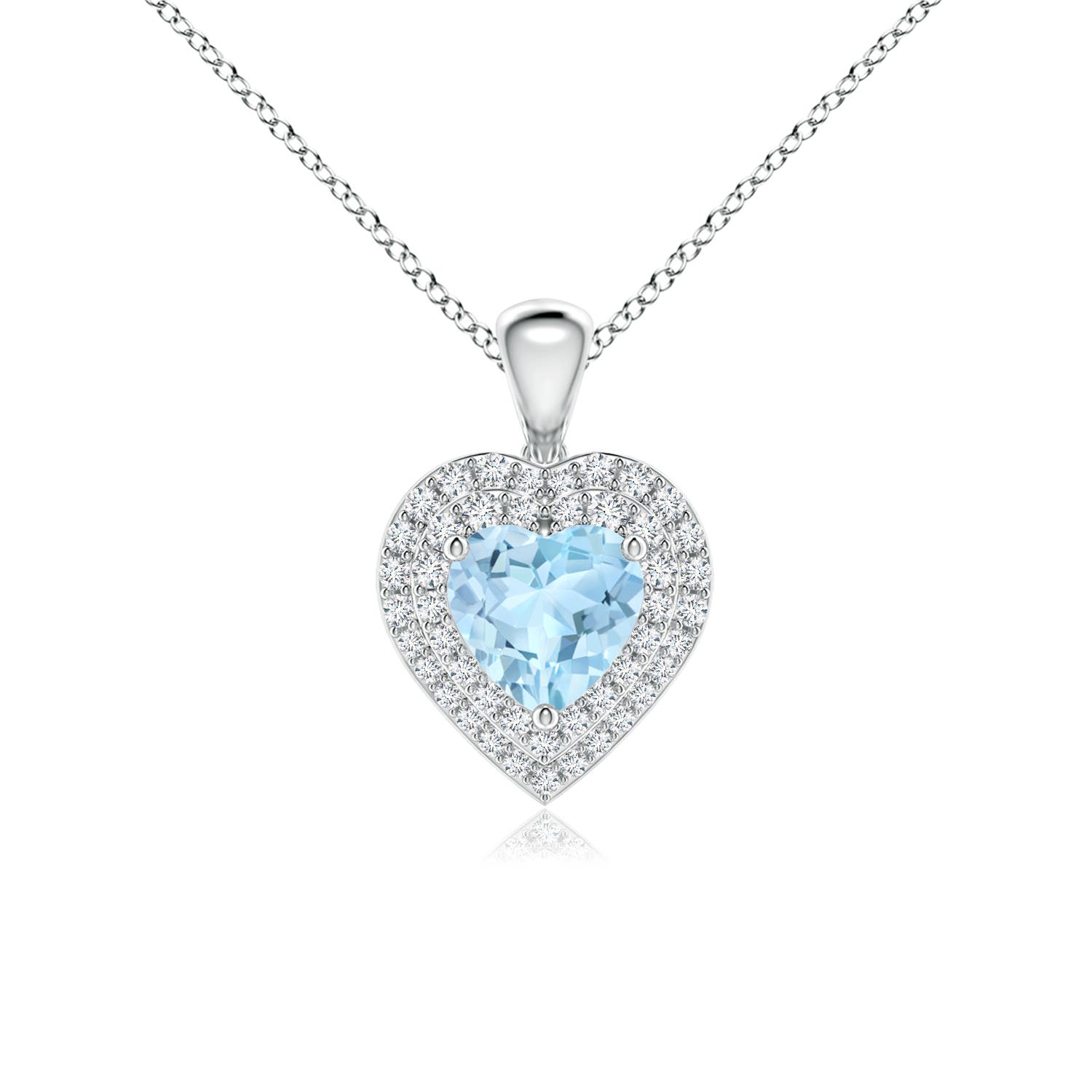 AAA - Aquamarine / 1.15 CT / 14 KT White Gold