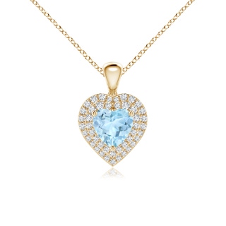 Heart AAA Aquamarine