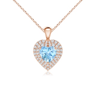 Heart AAAA Aquamarine
