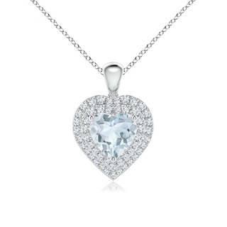 Heart A Aquamarine