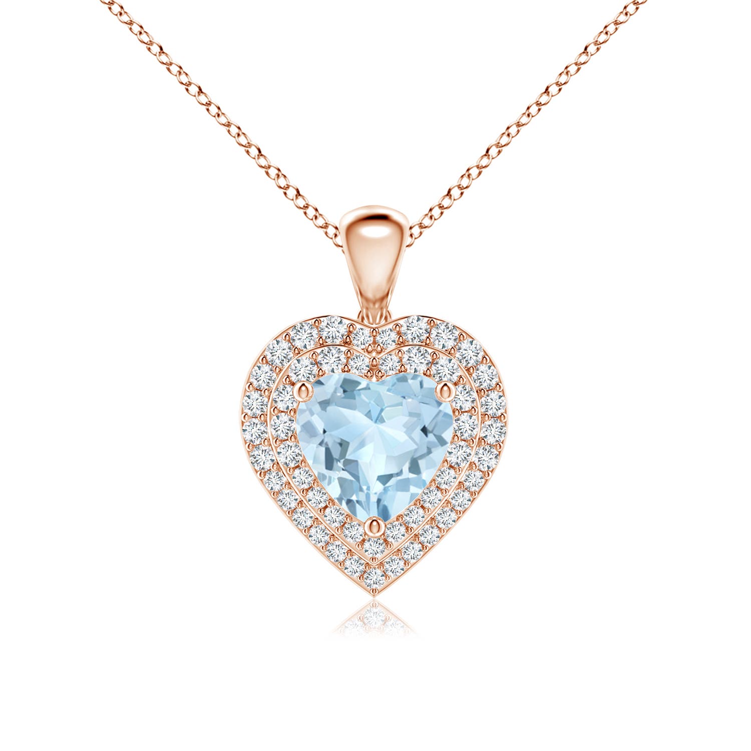 AA - Aquamarine / 1.33 CT / 14 KT Rose Gold