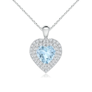 Heart AA Aquamarine