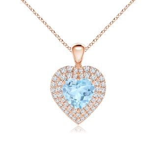 Heart AAA Aquamarine