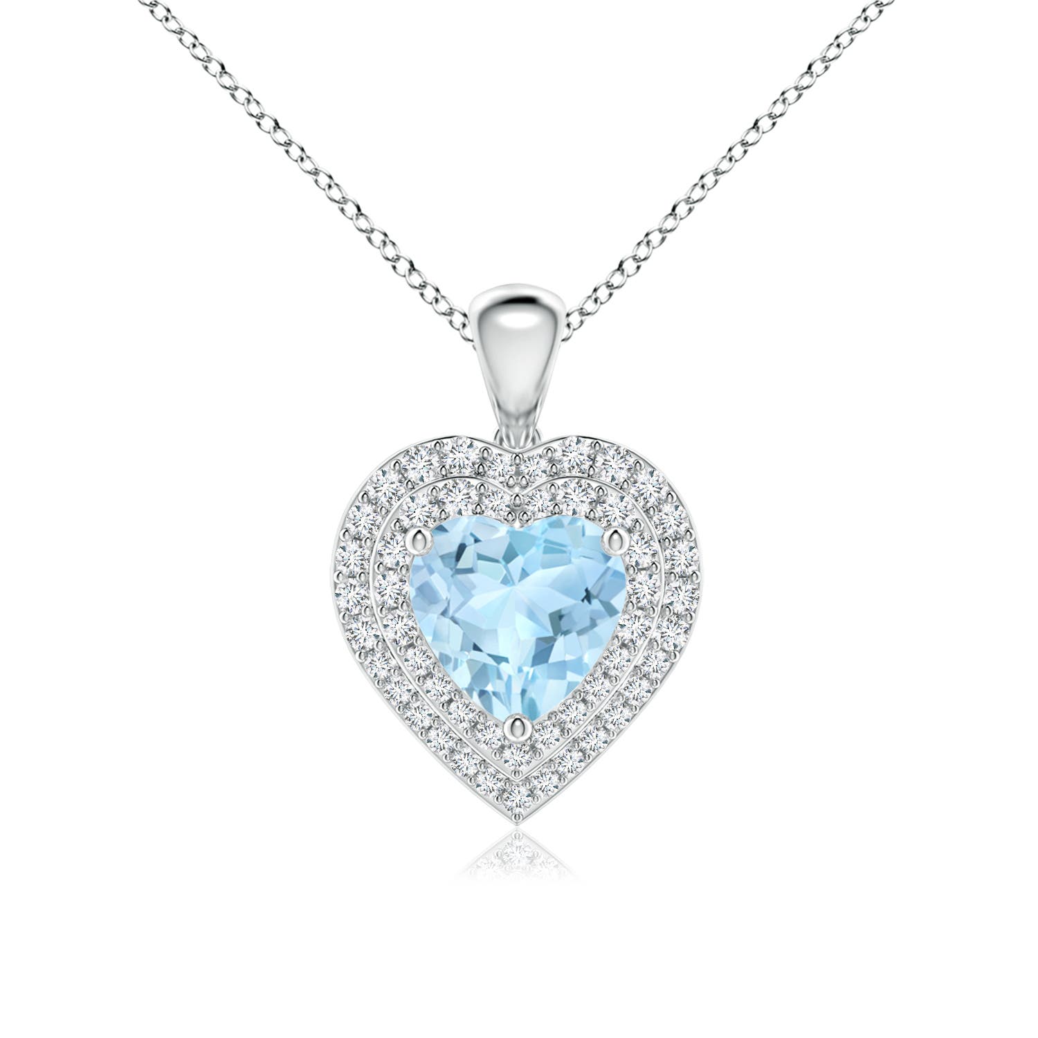 AAA - Aquamarine / 1.33 CT / 14 KT White Gold