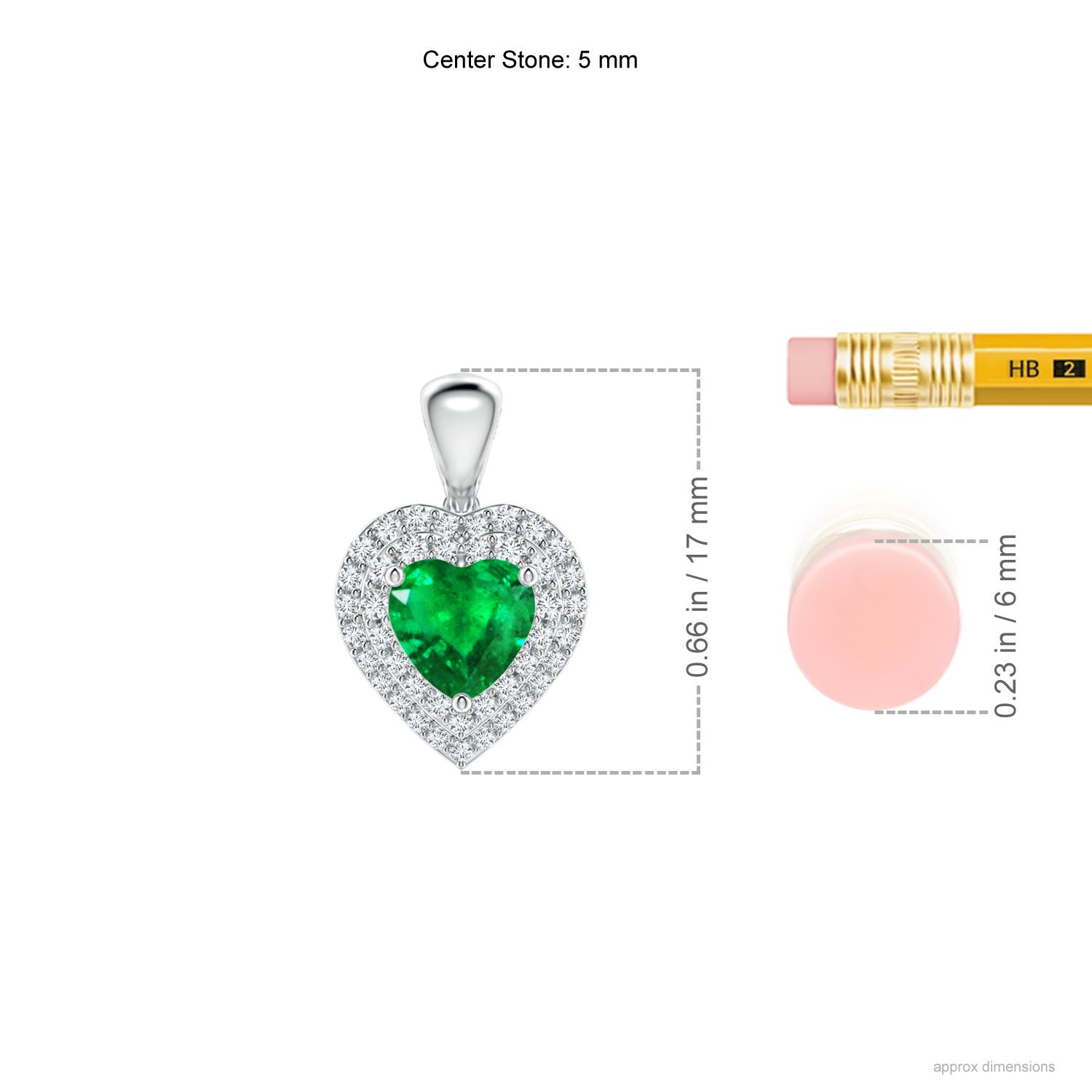 AAA - Emerald / 0.79 CT / 14 KT White Gold