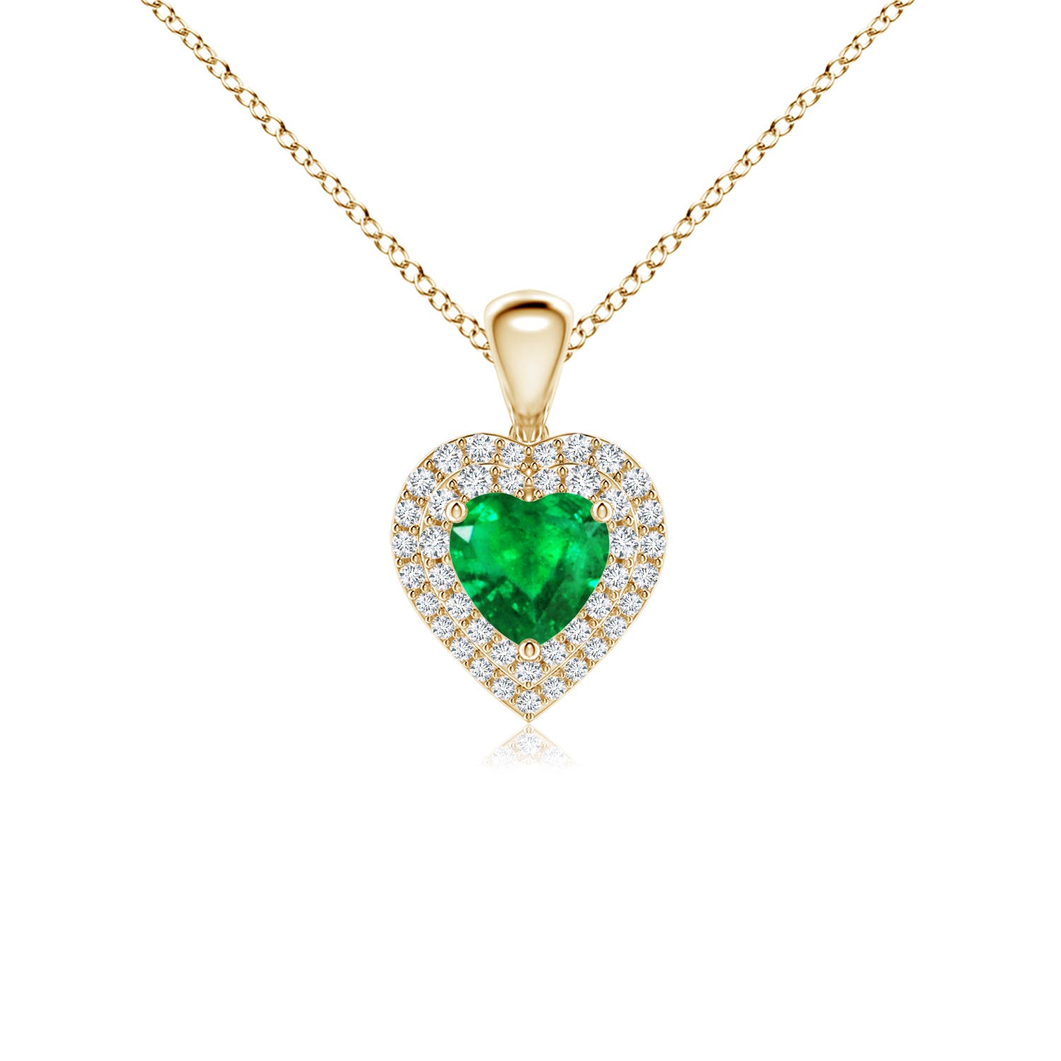 AAA - Emerald / 0.79 CT / 14 KT Yellow Gold