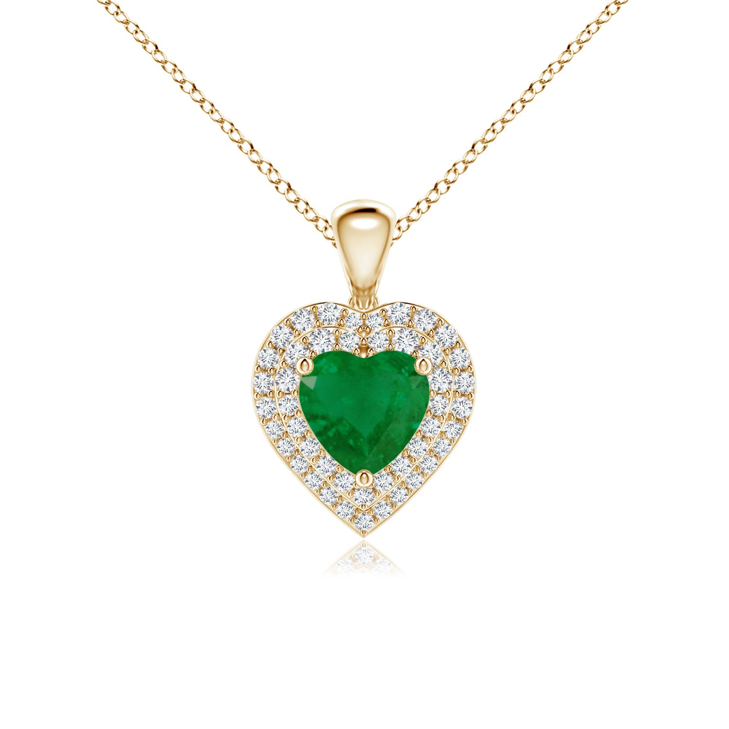 A - Emerald / 1.05 CT / 14 KT Yellow Gold