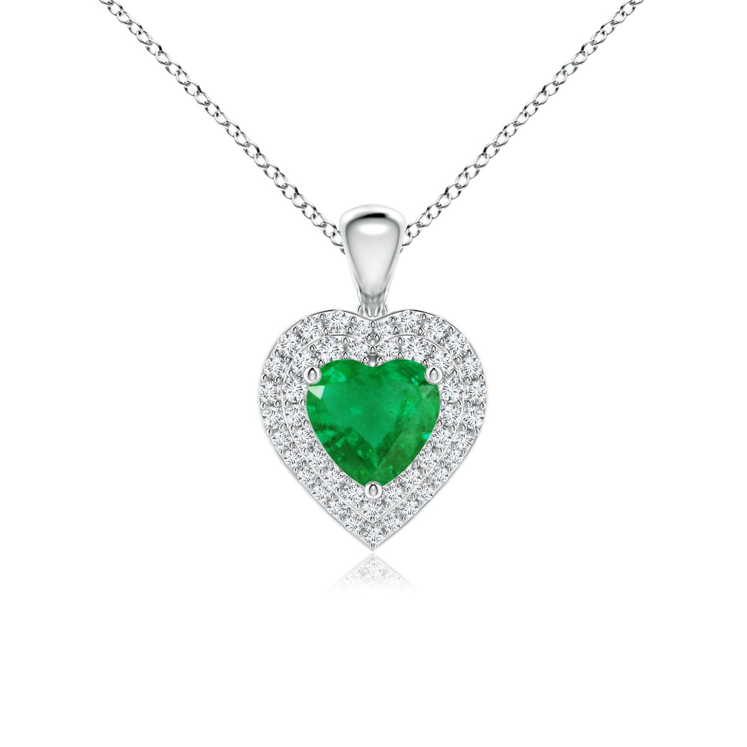 AA - Emerald / 1.05 CT / 14 KT White Gold