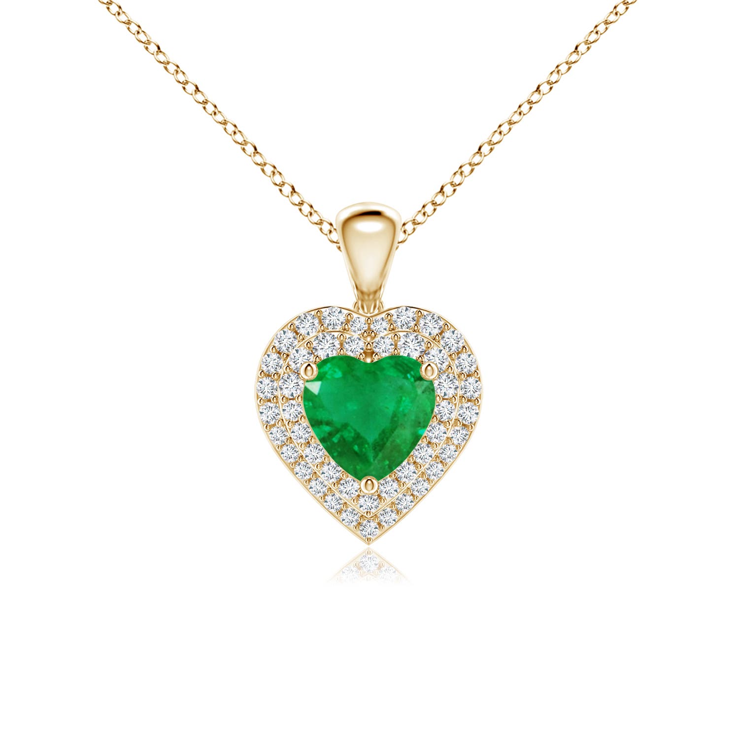 AA - Emerald / 1.05 CT / 14 KT Yellow Gold