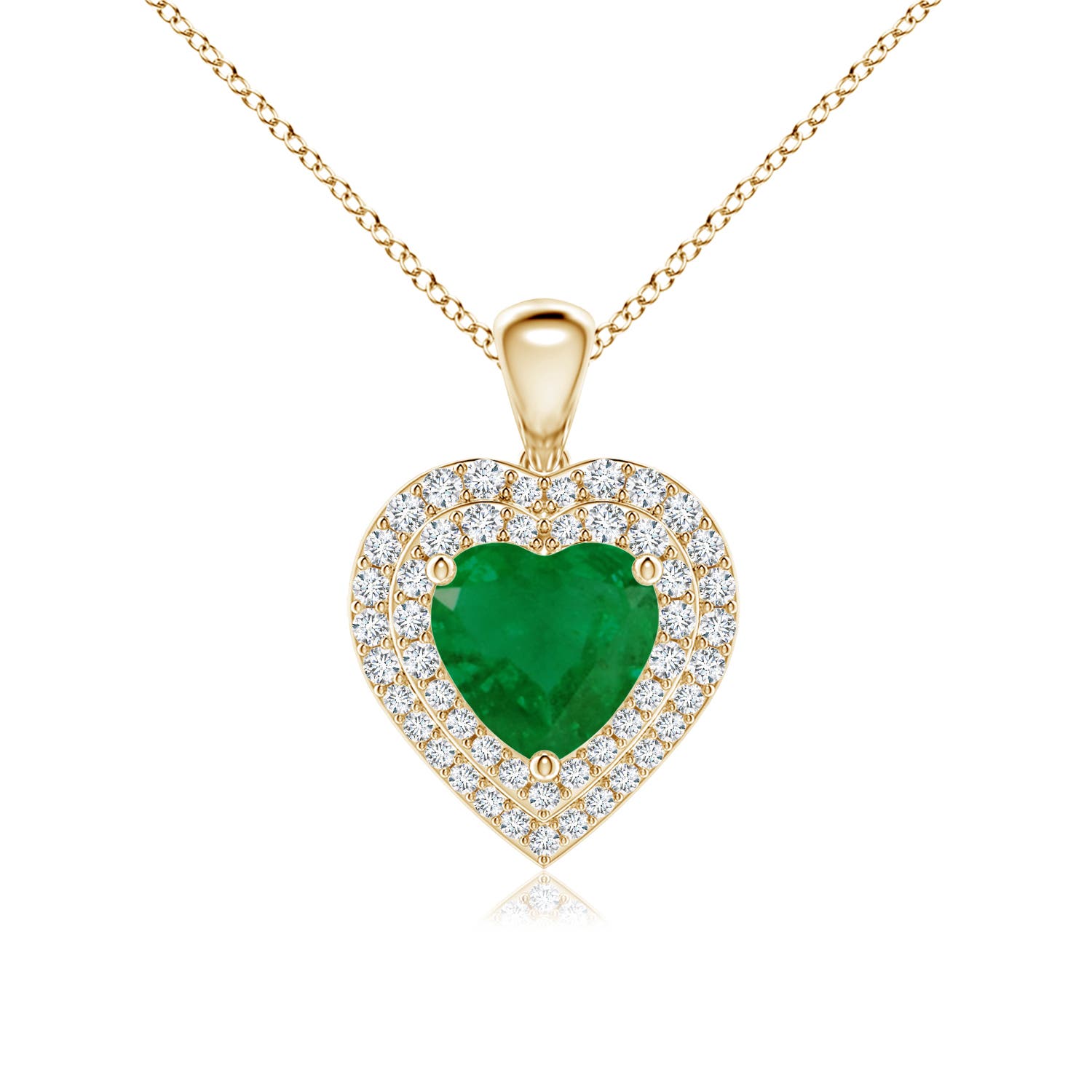 A - Emerald / 1.63 CT / 14 KT Yellow Gold