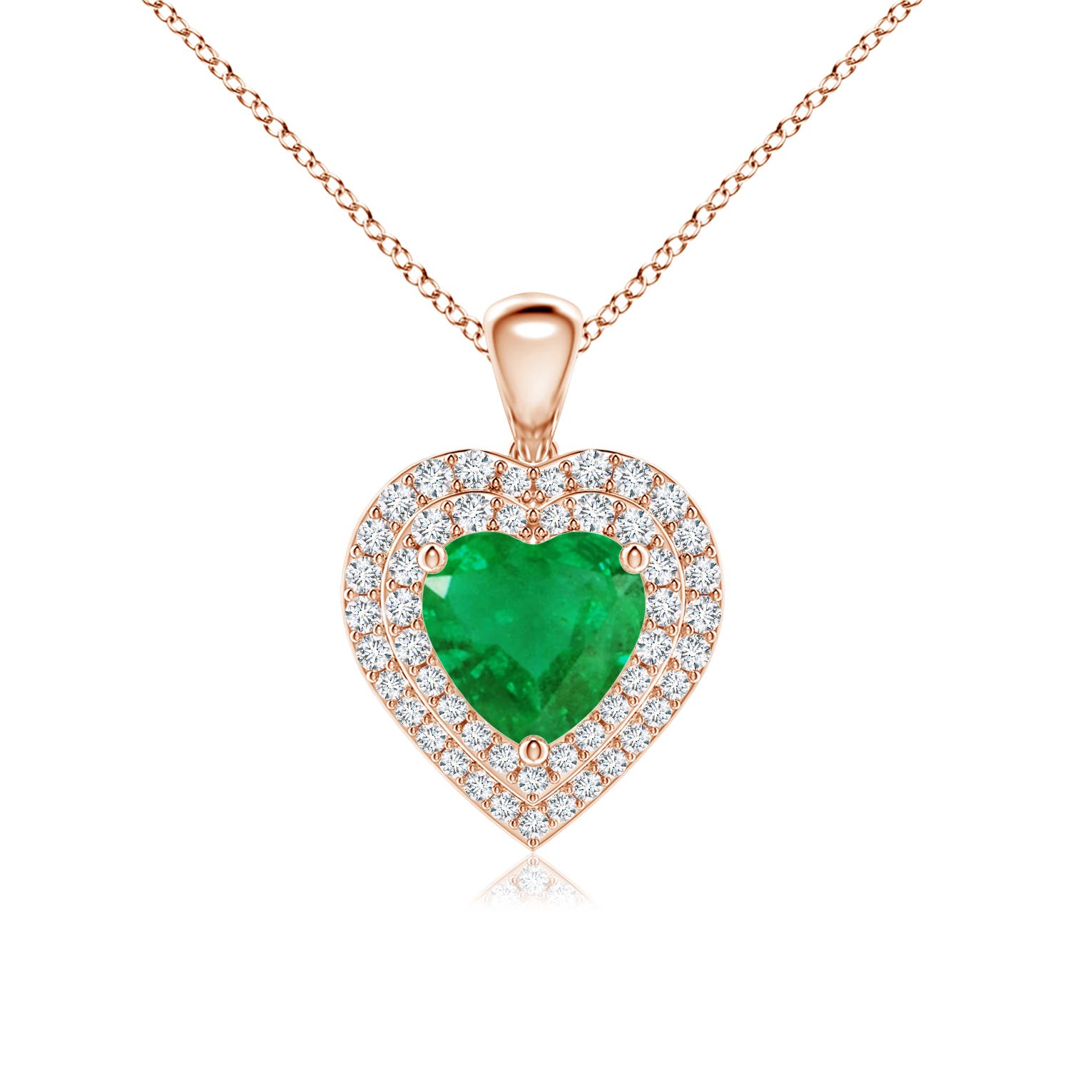 AA - Emerald / 1.63 CT / 14 KT Rose Gold