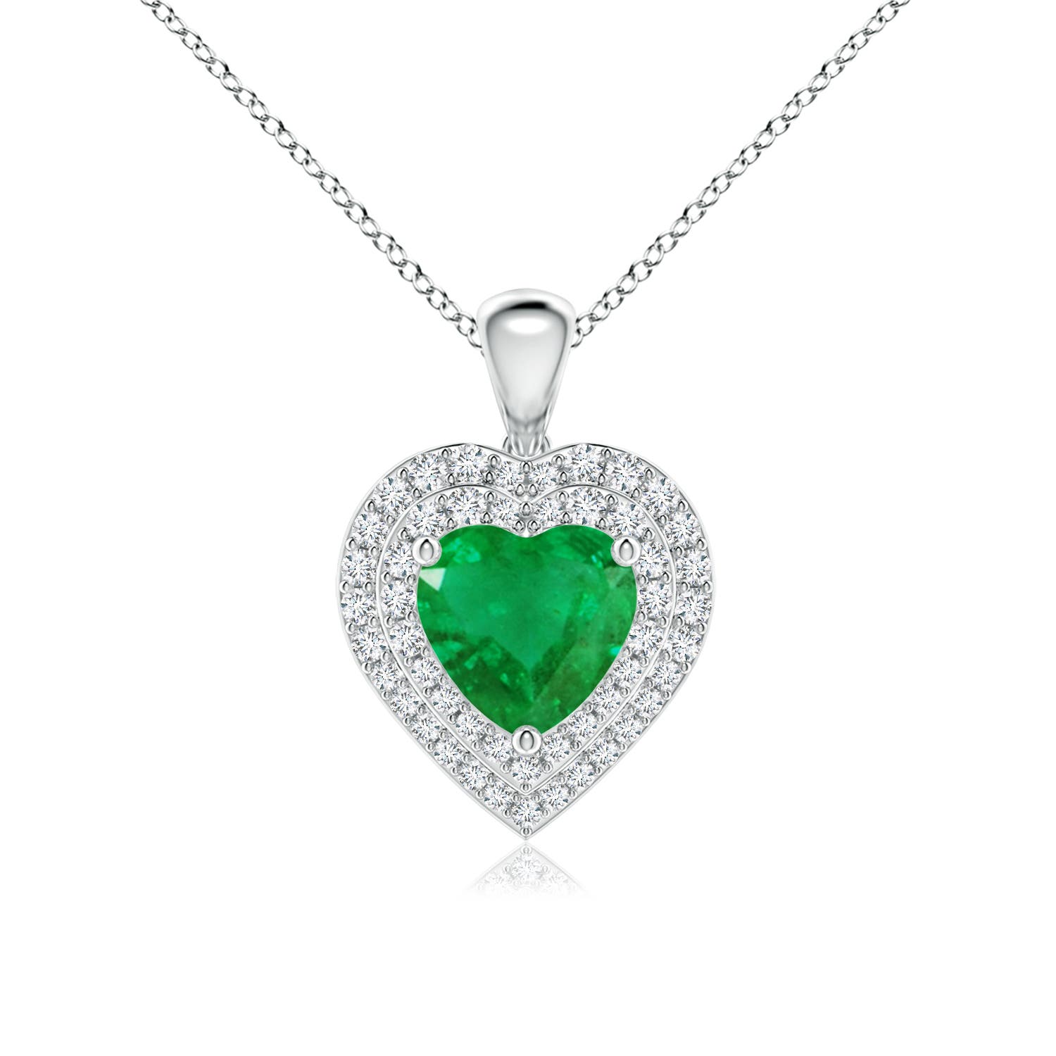 AA - Emerald / 1.63 CT / 14 KT White Gold