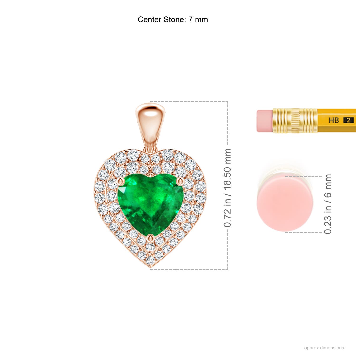 AAA - Emerald / 1.63 CT / 14 KT Rose Gold