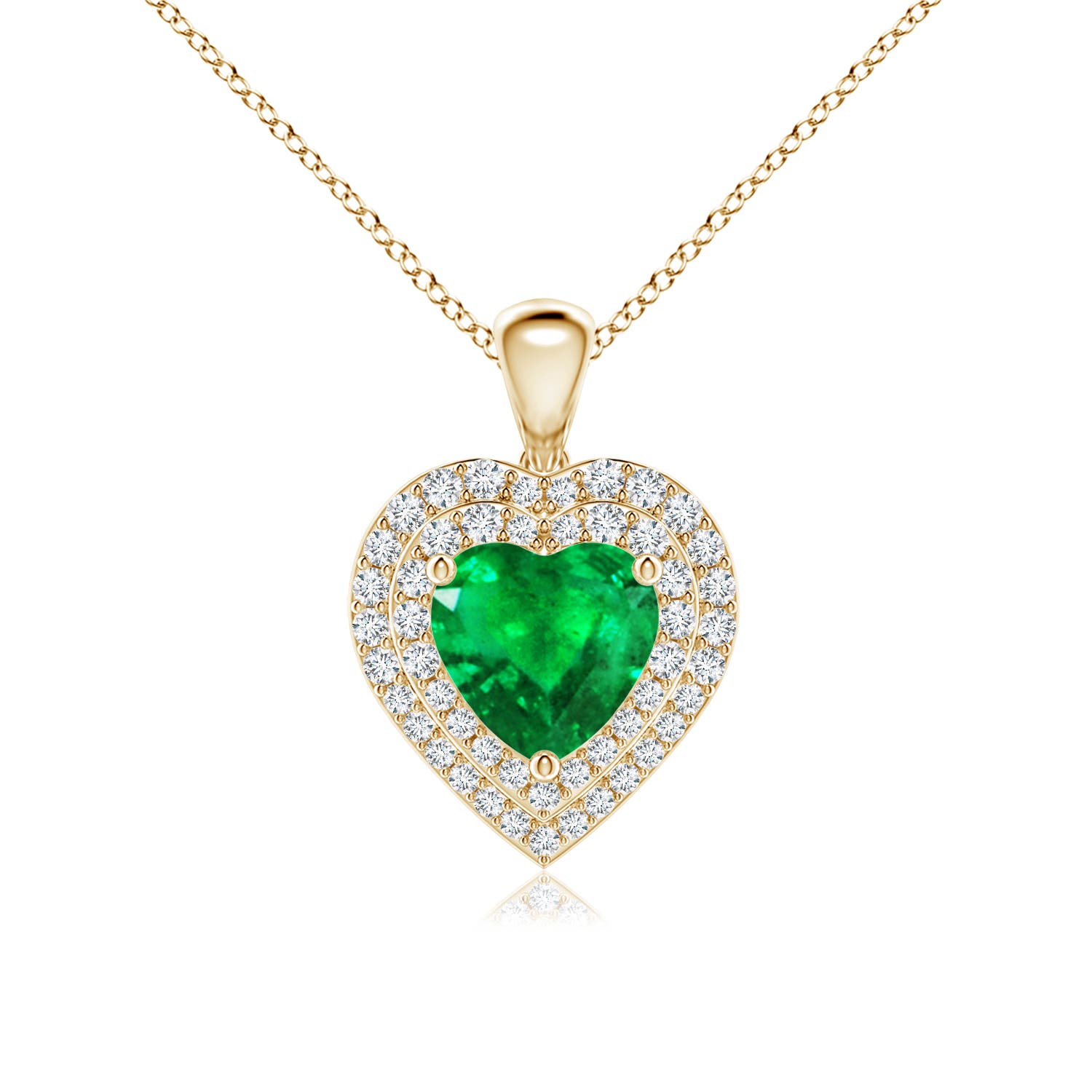 AAA - Emerald / 1.63 CT / 14 KT Yellow Gold