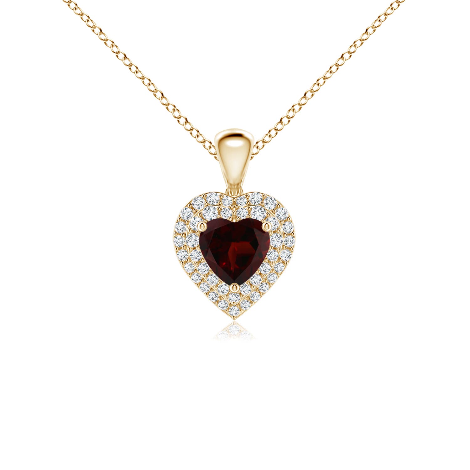 A - Garnet / 0.84 CT / 14 KT Yellow Gold