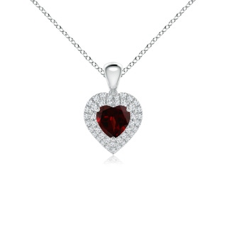 Heart AA Garnet