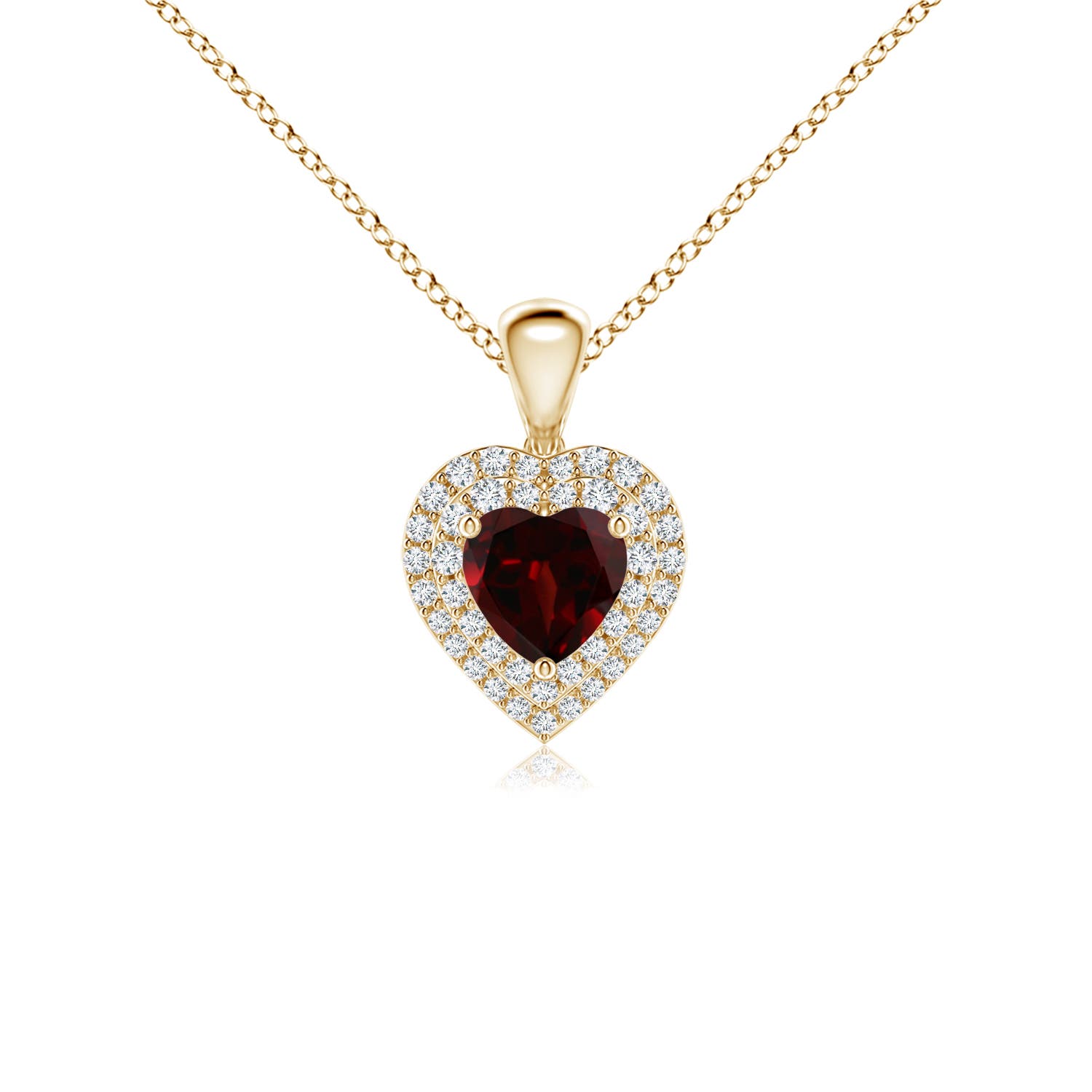 AA - Garnet / 0.84 CT / 14 KT Yellow Gold