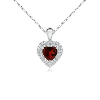 Heart AAA Garnet