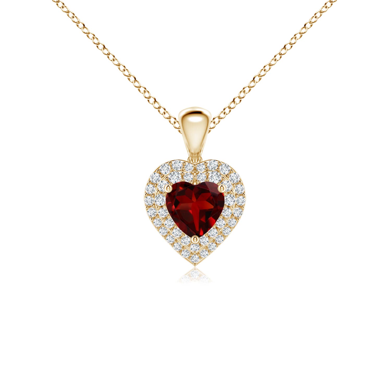 AAAA - Garnet / 0.84 CT / 14 KT Yellow Gold