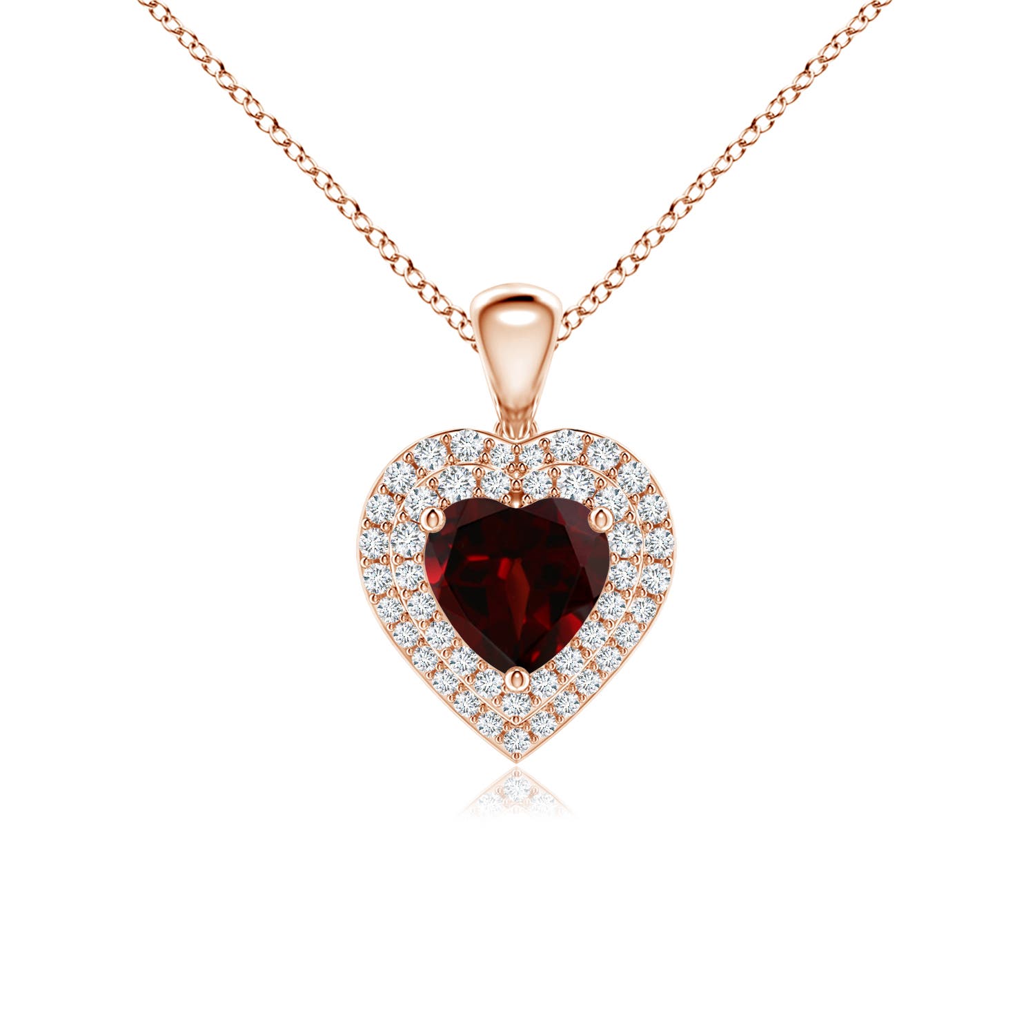 AA - Garnet / 1.35 CT / 14 KT Rose Gold