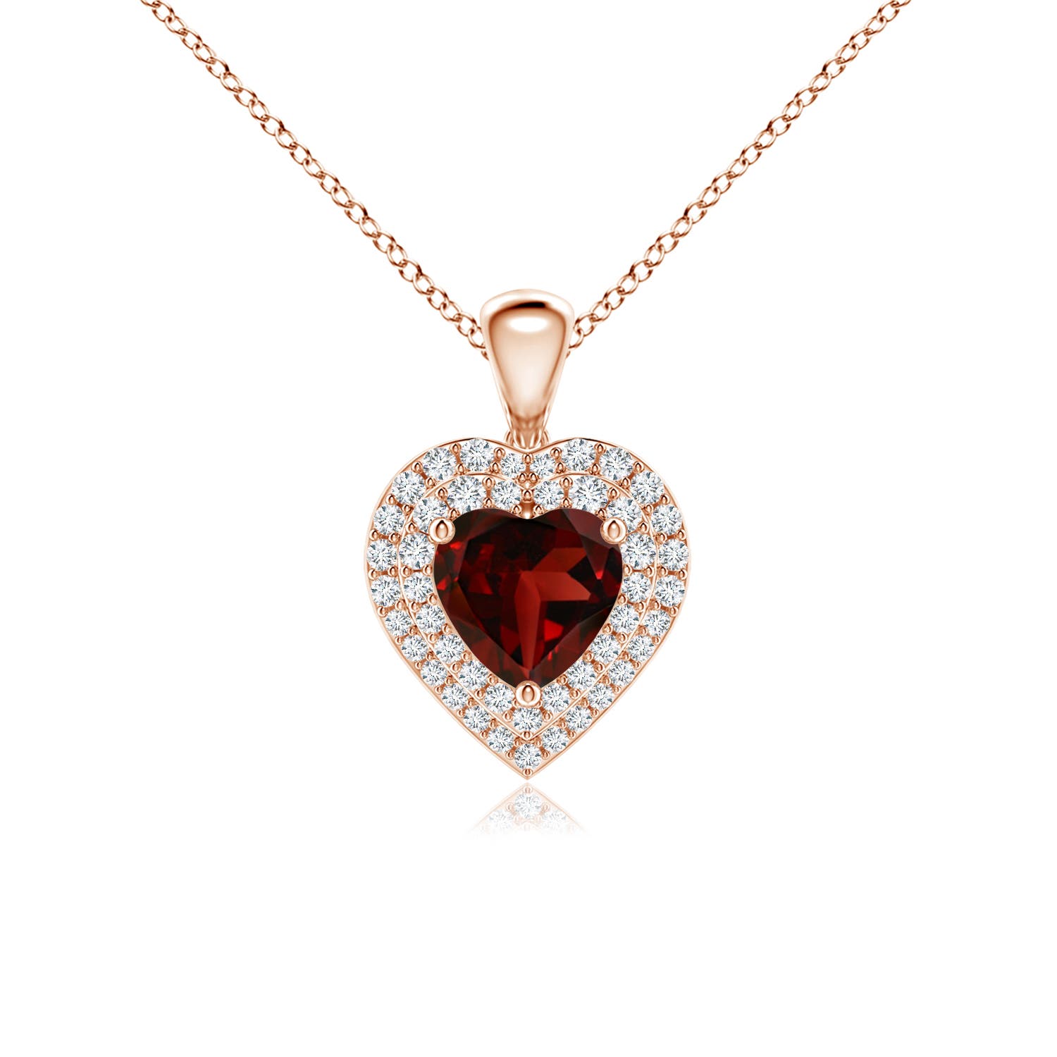 AAA - Garnet / 1.35 CT / 14 KT Rose Gold