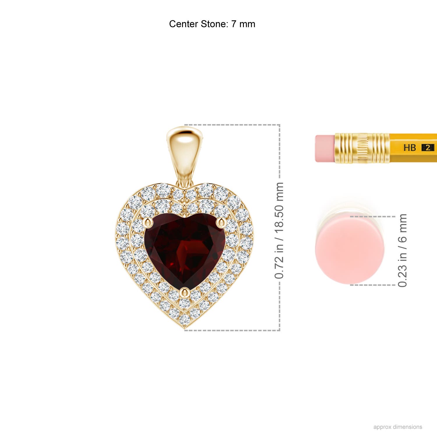 A - Garnet / 1.83 CT / 14 KT Yellow Gold