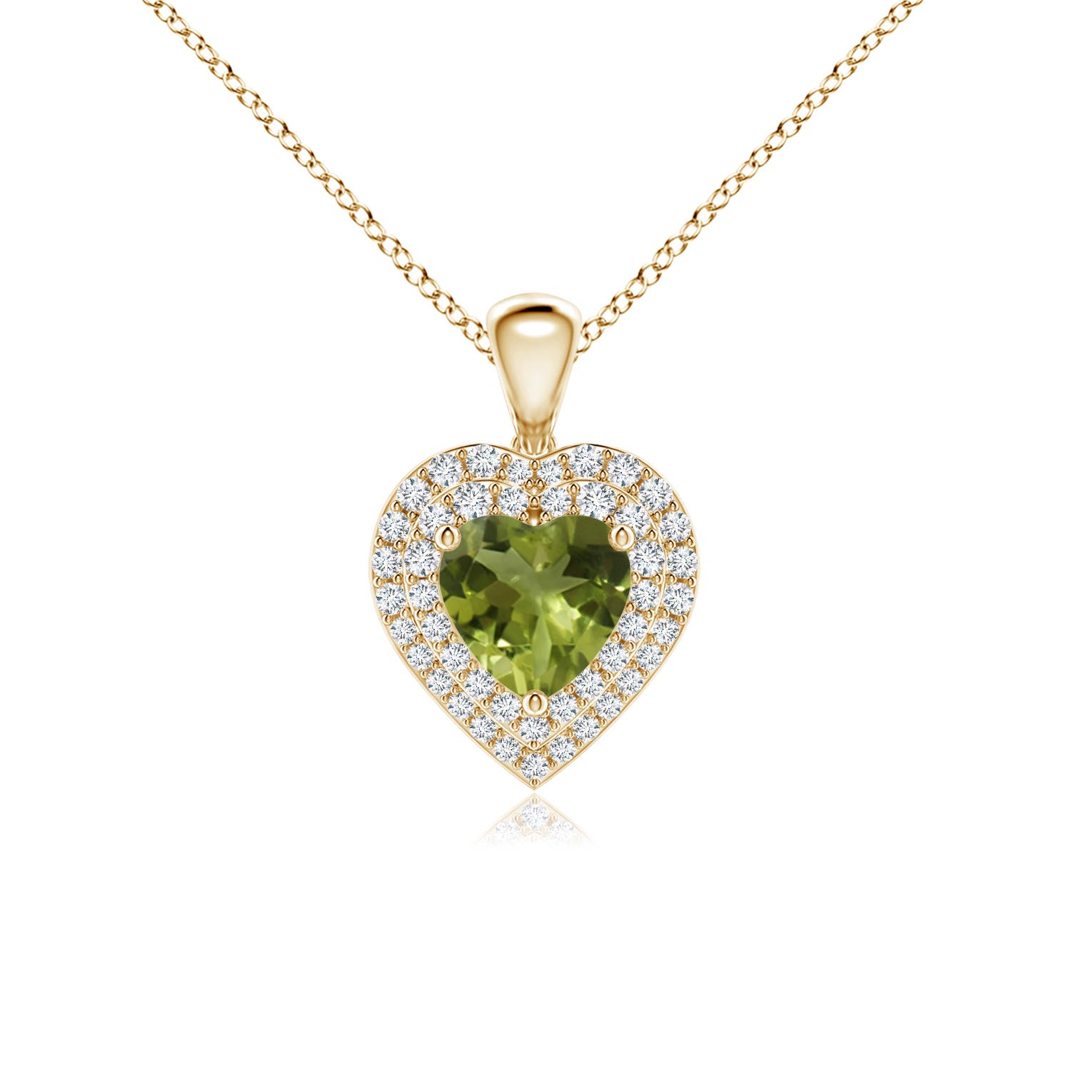 A - Peridot / 1.15 CT / 14 KT Yellow Gold