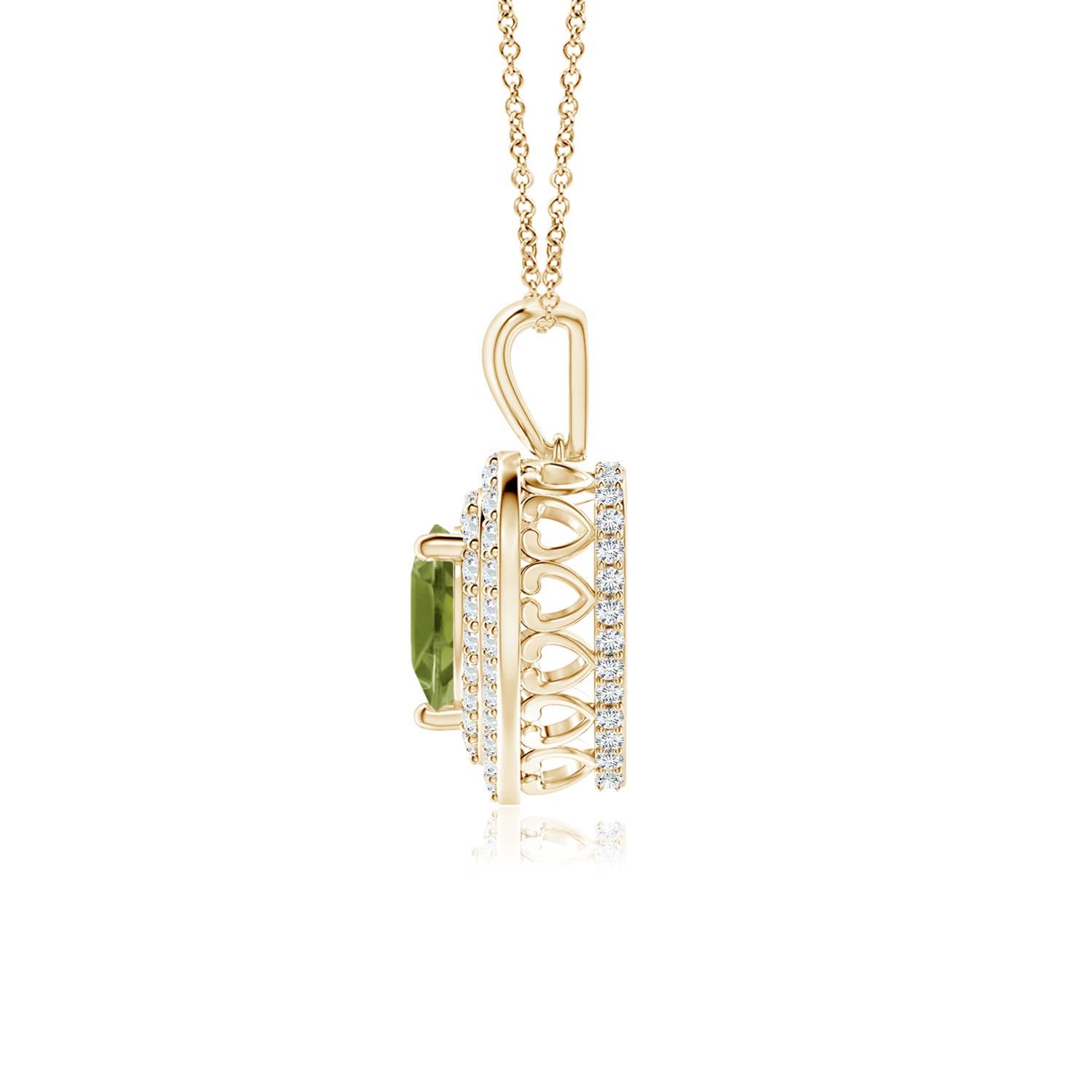 A - Peridot / 1.15 CT / 14 KT Yellow Gold