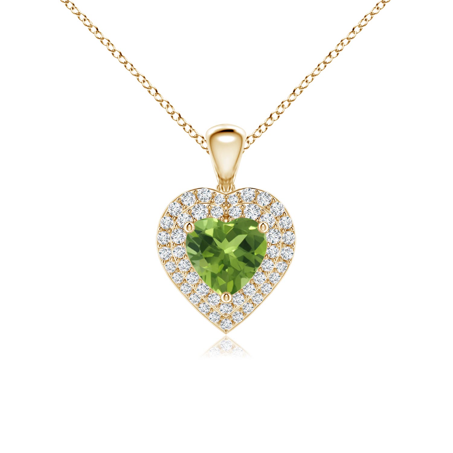 AAA - Peridot / 1.15 CT / 14 KT Yellow Gold