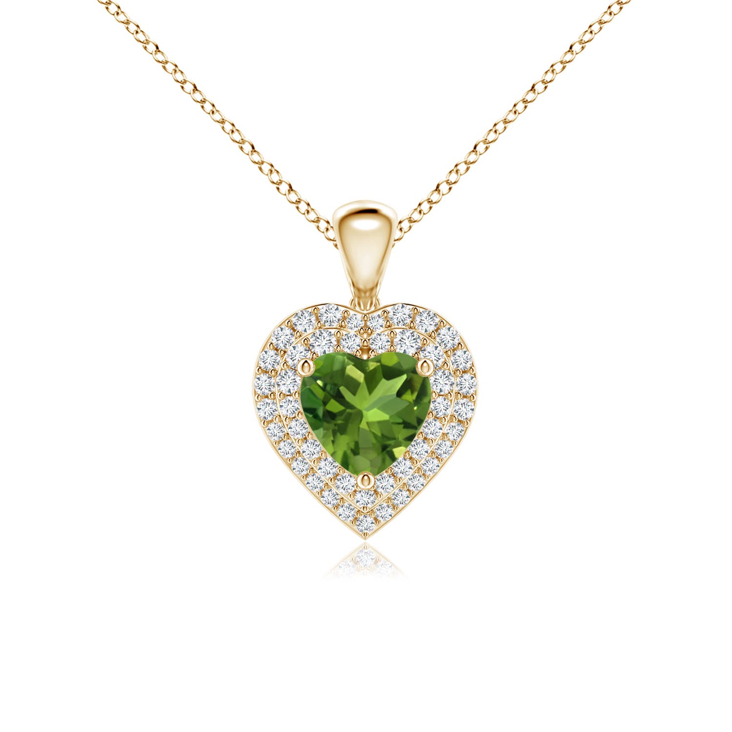 AAAA - Peridot / 1.15 CT / 14 KT Yellow Gold