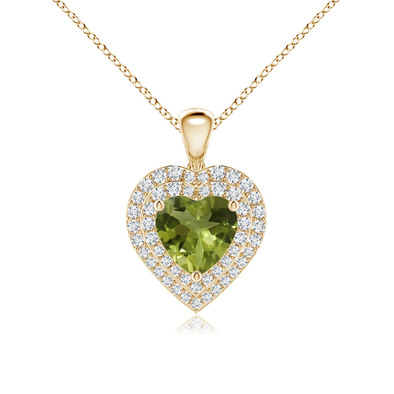 A - Peridot / 1.53 CT / 14 KT Yellow Gold