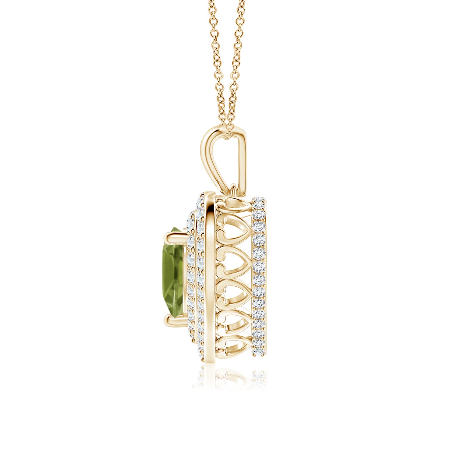 A - Peridot / 1.53 CT / 14 KT Yellow Gold