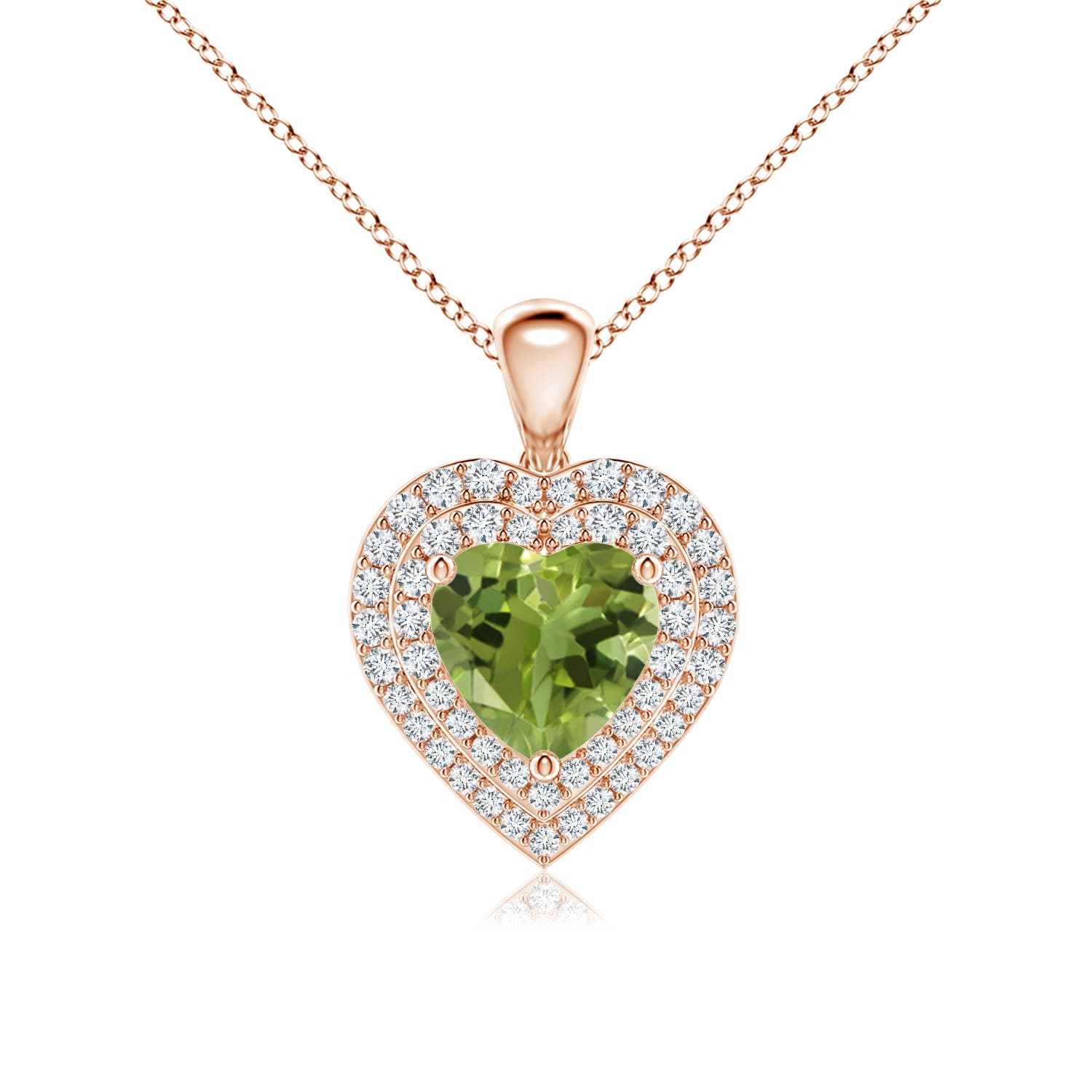 AA - Peridot / 1.53 CT / 14 KT Rose Gold