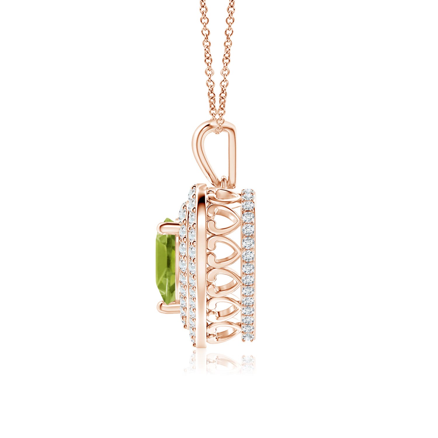 AA - Peridot / 1.53 CT / 14 KT Rose Gold