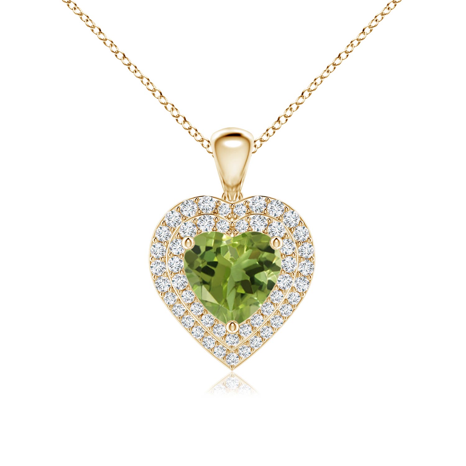 AA - Peridot / 1.53 CT / 14 KT Yellow Gold