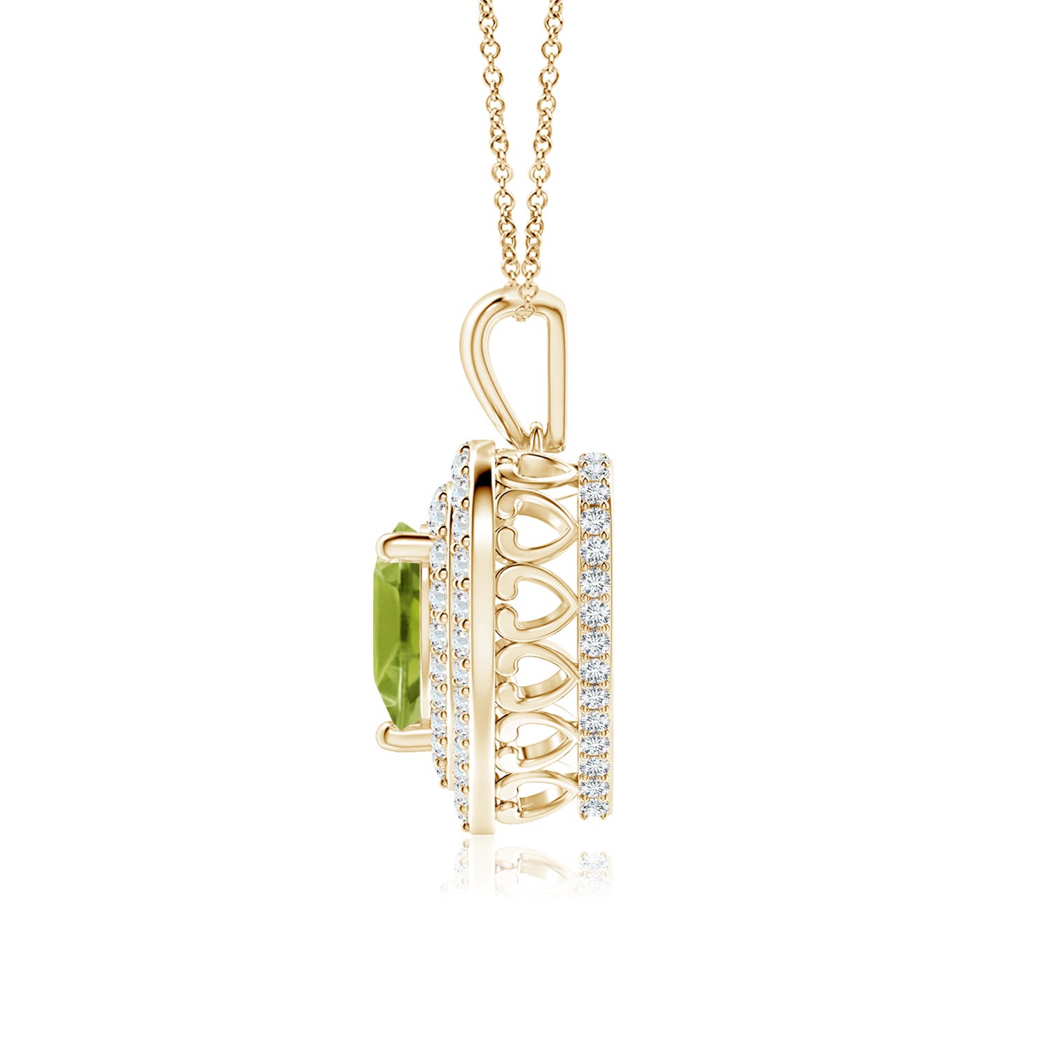 AA - Peridot / 1.53 CT / 14 KT Yellow Gold