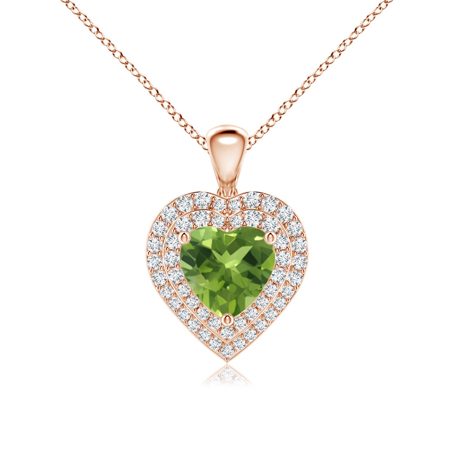 AAA - Peridot / 1.53 CT / 14 KT Rose Gold