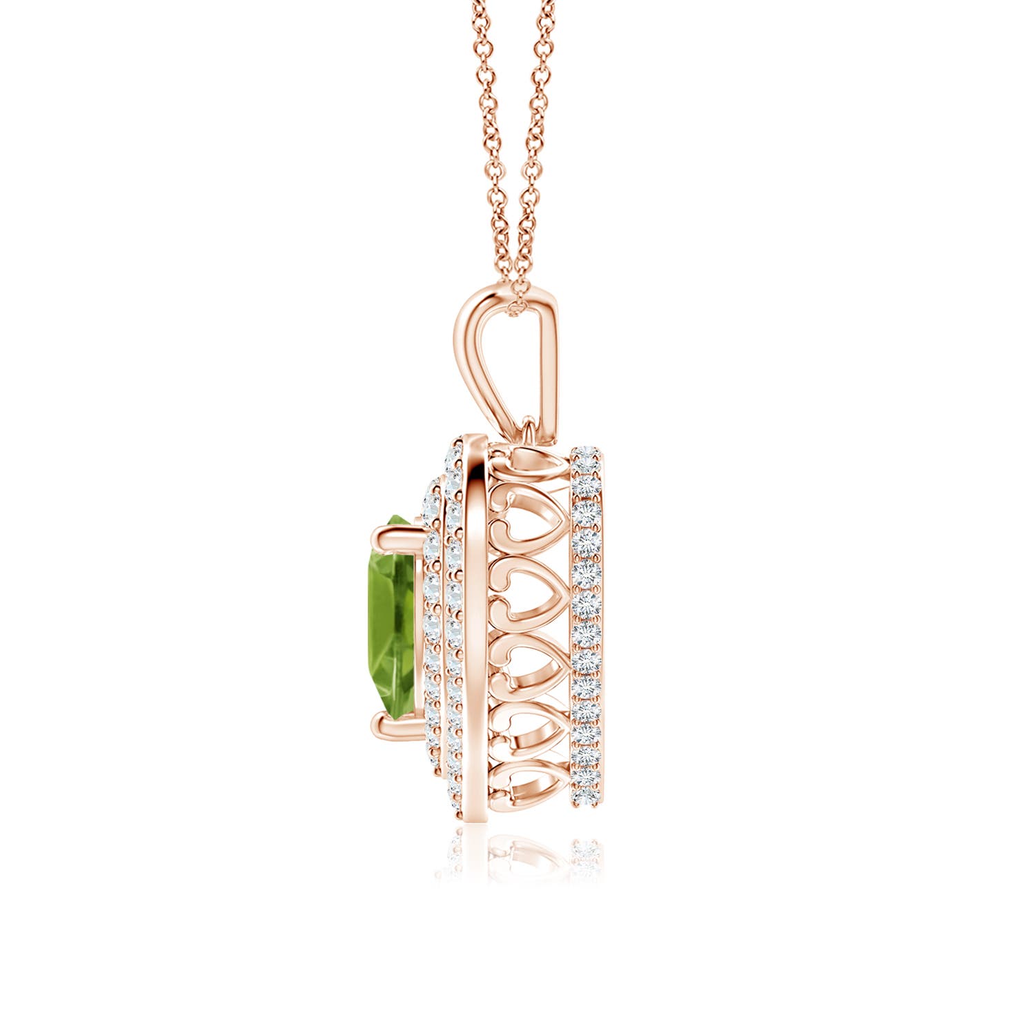 AAA - Peridot / 1.53 CT / 14 KT Rose Gold