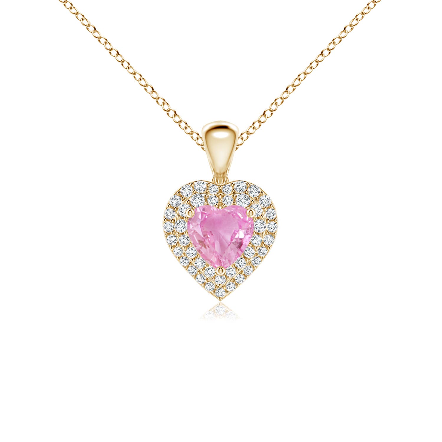 A - Pink Sapphire / 0.94 CT / 14 KT Yellow Gold