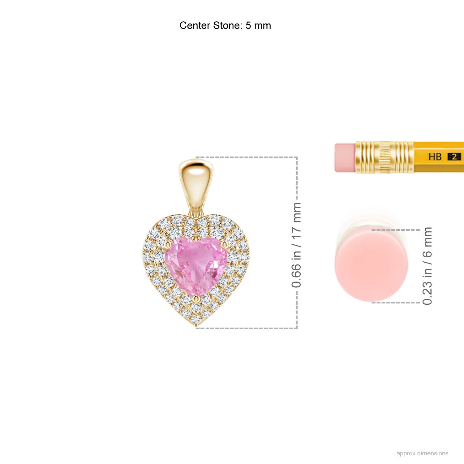 A - Pink Sapphire / 0.94 CT / 14 KT Yellow Gold