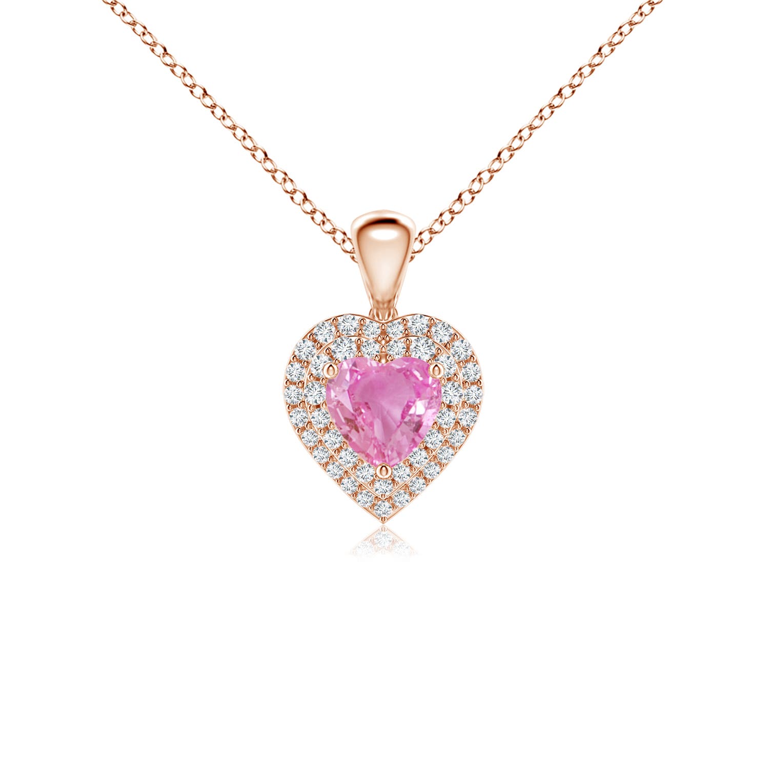 AA - Pink Sapphire / 0.94 CT / 14 KT Rose Gold