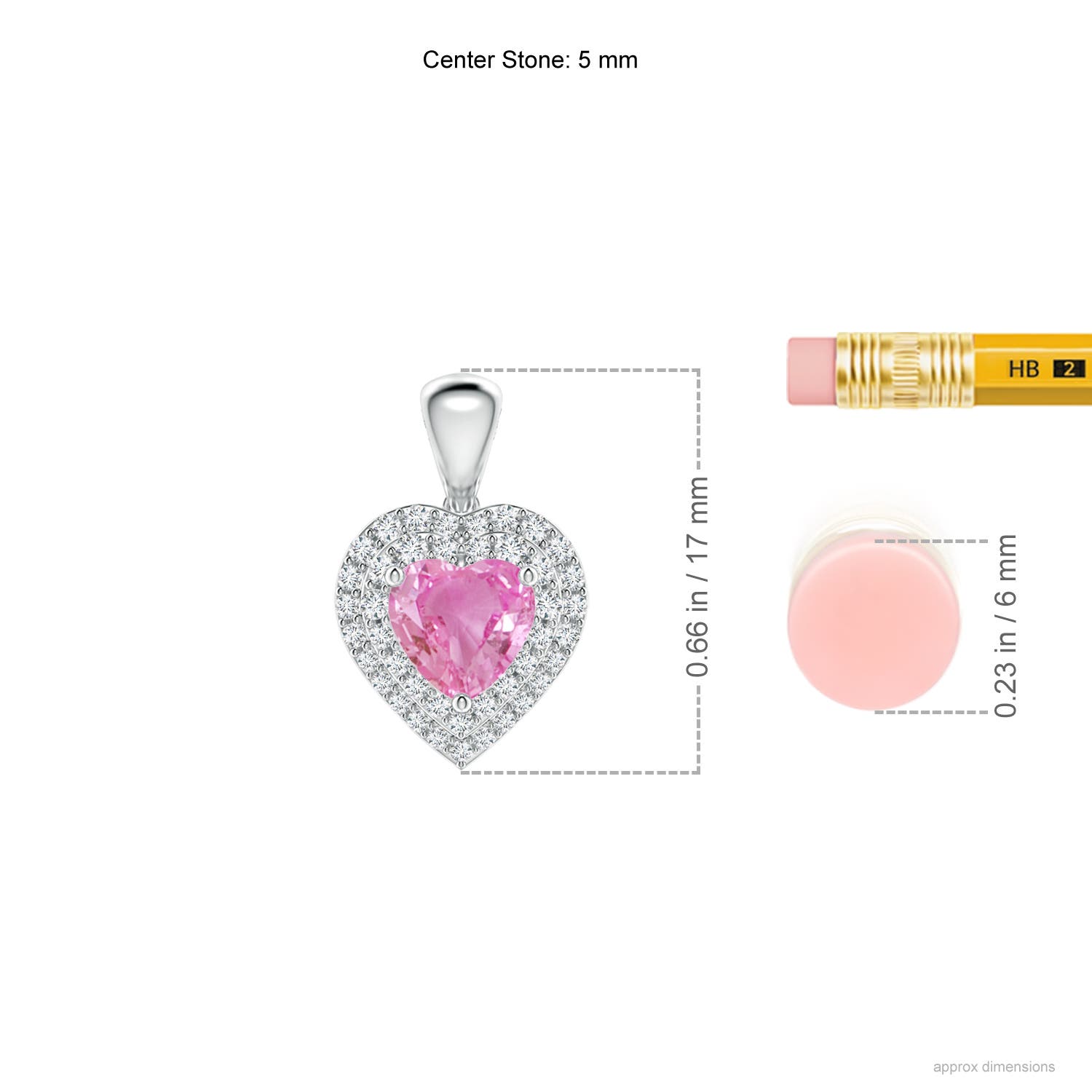 AA - Pink Sapphire / 0.94 CT / 14 KT White Gold