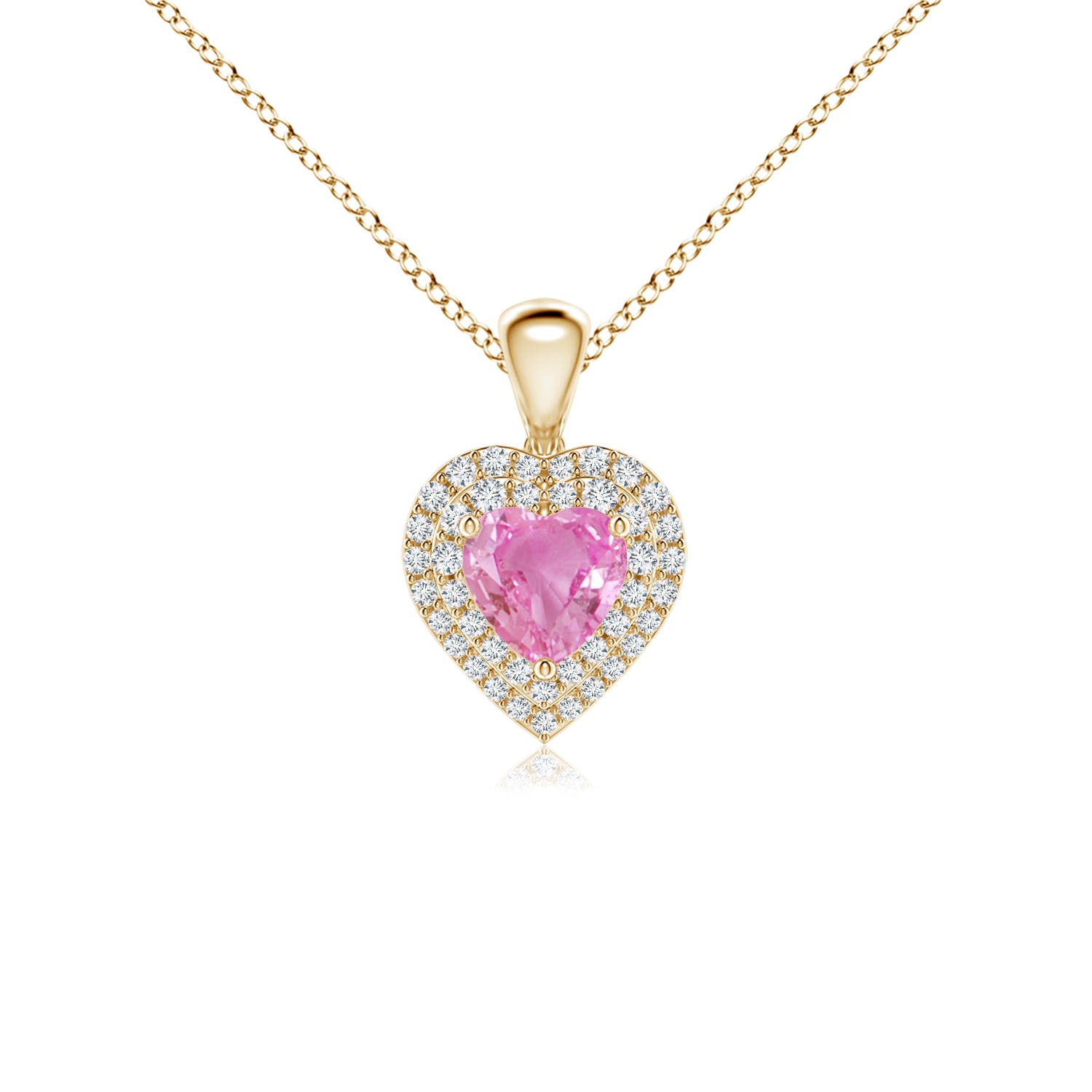 AA - Pink Sapphire / 0.94 CT / 14 KT Yellow Gold